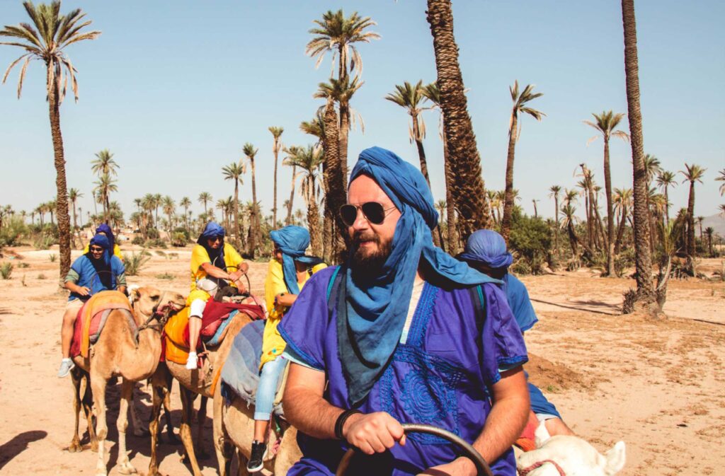 Camel ride Marrakech Palmeraie