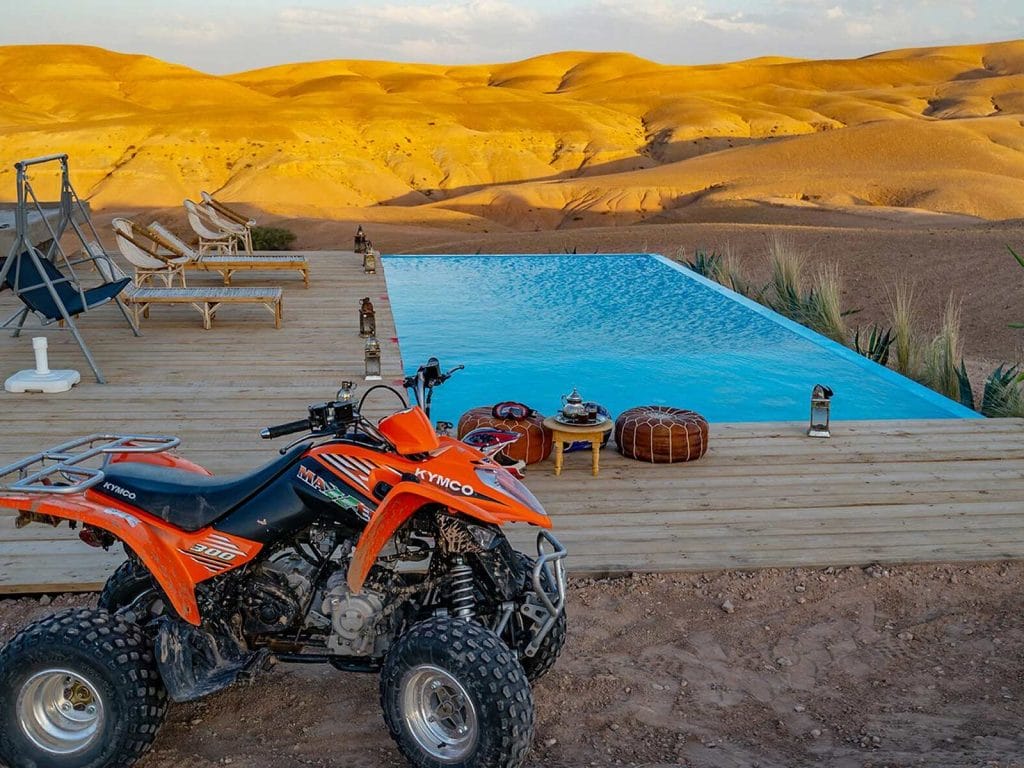 Agafay desert Quad Biking and Lunch with Swimming Pool, Agafay Desert: Camel Ride and Quad Biking & Lunch with Pool