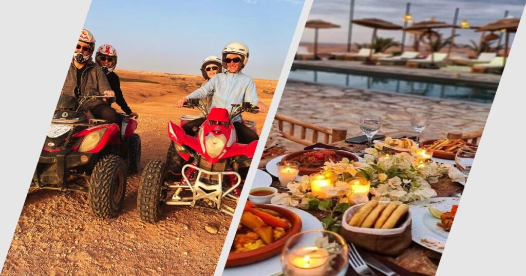 Marrakech Agafay Quad biking ride and dinner; Agafay Desert Activities