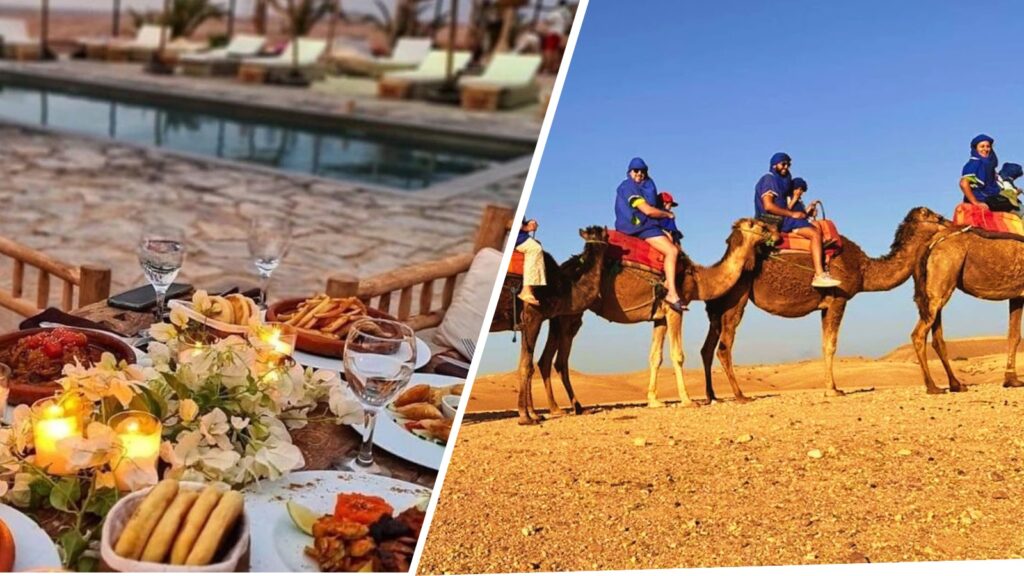 Agafay Desert Camel Ride and Lunch with Swimming Pool