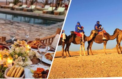 Agafay Desert Camel Ride and Lunch with Swimming Pool