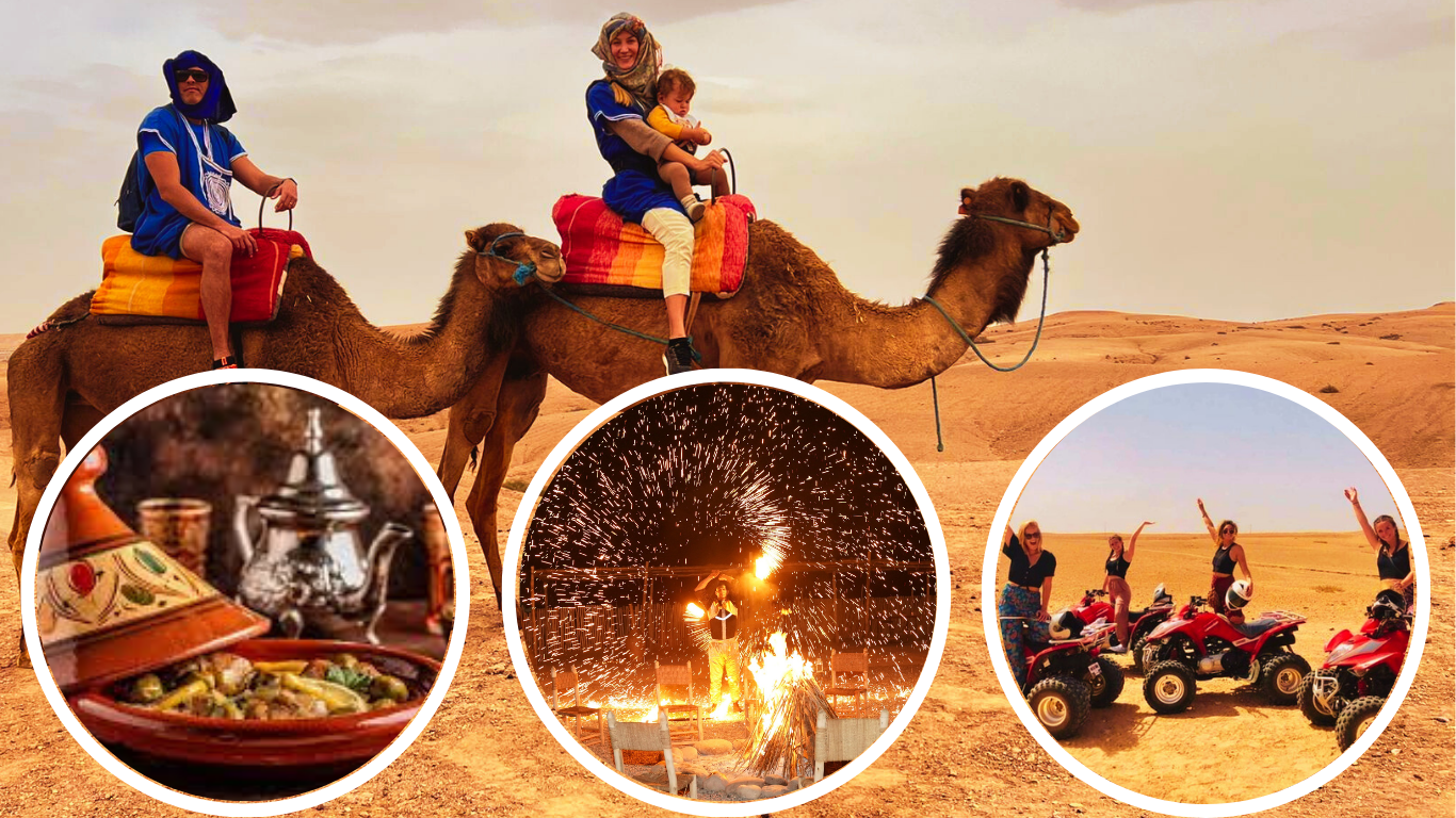 Agafay Package camel ride quad dinner show