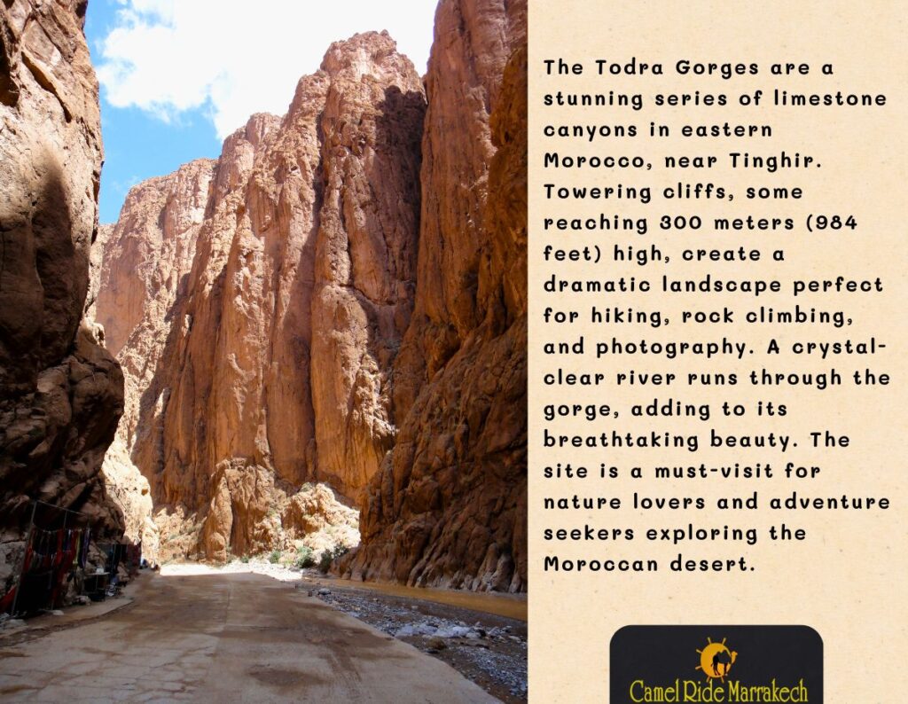 Todra Gorges – Majestic limestone cliffs in Morocco's High Atlas Mountains